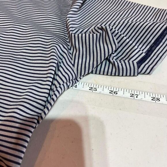 Under Armour Men's Striped Heatgear Loose Fit Golf Polo Shirt Blue Gray Size 2XL - Picture 4 of 7